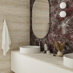 Керамогранит Staro Dolomites Travertin Classic Noce Matt Carving 60x120
