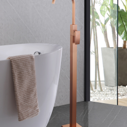 Смеситель ABBER Wasserfall AF8640MRG напольный для раковины, розовое золото матовое