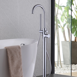 Смеситель ABBER Wasser Kreis AF8115 напольный для ванны, хром