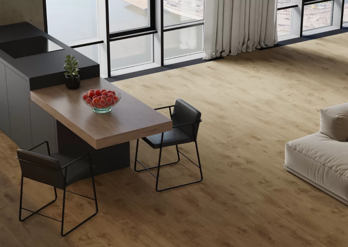 Керамогранит Kerranova K-2303/SR Dubrava Медовый 200x1200x10