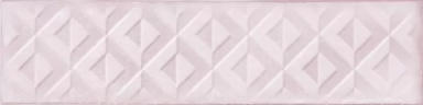 Керамическая плитка Декор Cifre Relieve Drop Pink Brillo 7.5x30