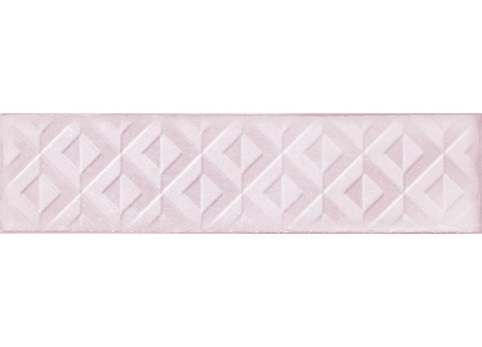 Керамическая плитка Декор Cifre Relieve Drop Pink Brillo 7.5x30