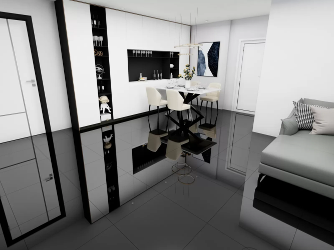 Керамогранит Duna Super Black Polished 60x60