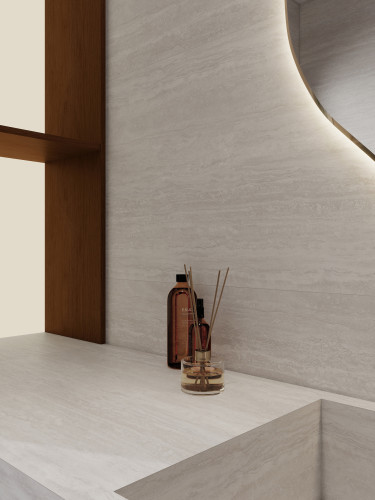 Travertin Classic Light Matt Carving 60x120 — фото 3