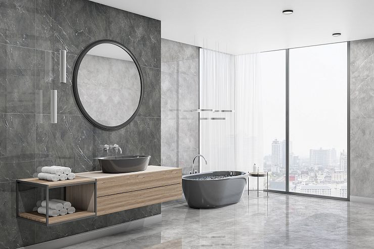 Керамогранит Global Tile Lucciano GT120606301PR Серый 60x120