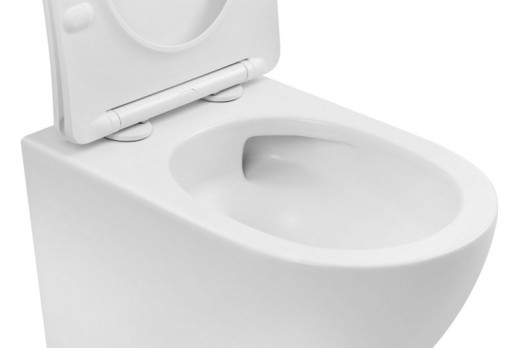 Унитаз ABBER Bequem AC1100TMW подвесной белый матовый, безободковый, смыв торнадо