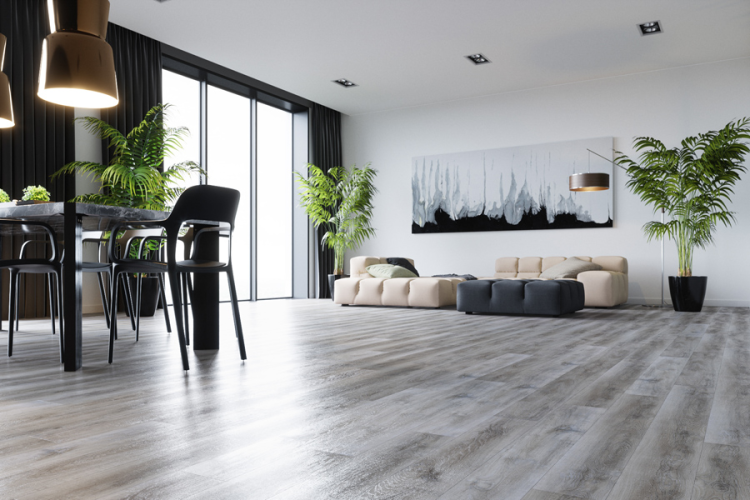 Кварцевый ламинат SPC Fargo Comfort Дуб Рустик Серый 366-1В