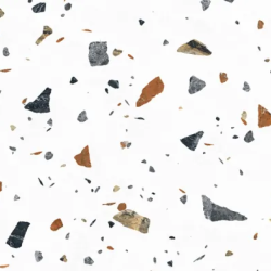 Керамогранит Laparet х9999309441 Terazzo Bianco цветной матовый карвинг 60х120