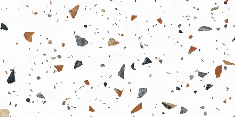 Керамогранит Laparet х9999309441 Terazzo Bianco цветной матовый карвинг 60х120