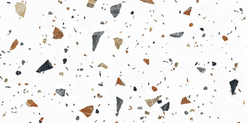 Керамогранит Laparet х9999309441 Terazzo Bianco цветной матовый карвинг 60х120