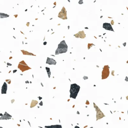 Керамогранит Laparet х9999309441 Terazzo Bianco цветной матовый карвинг 60х120