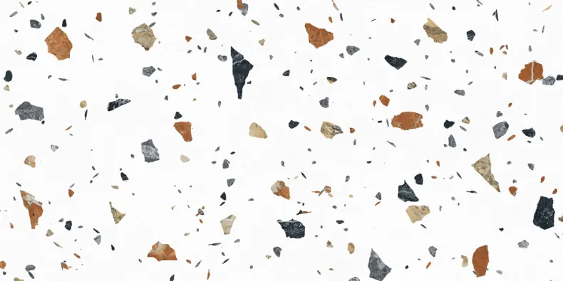 Керамогранит Laparet х9999309441 Terazzo Bianco цветной матовый карвинг 60х120