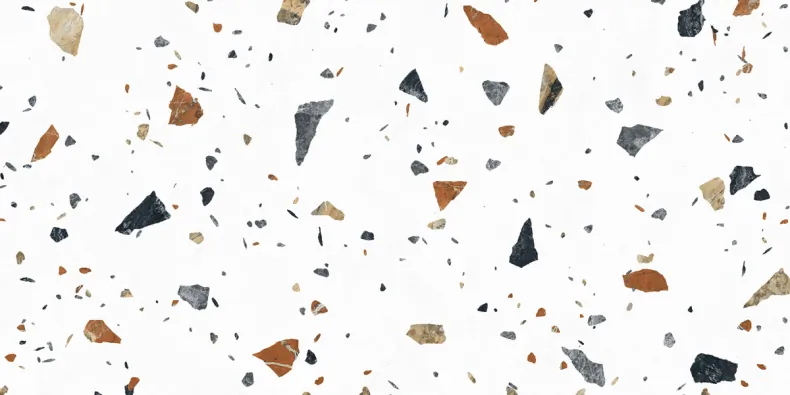 Керамогранит Laparet х9999309441 Terazzo Bianco цветной матовый карвинг 60х120