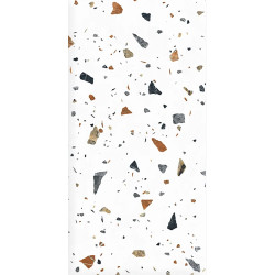 Керамогранит Laparet х9999309441 Terazzo Bianco цветной матовый карвинг 60х120