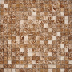 Мозаика Pixel Mosaic PIX 221 Light Emperador, чип 15x15 мм, сетка 305х305x4 мм, Полированная