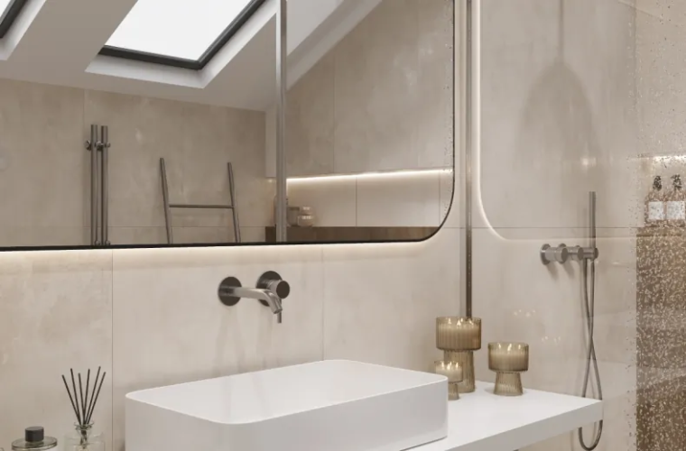 Керамогранит Laparet LP6012G0591R Festa Beige бежевый глянцевые чернила 59,5х119,1