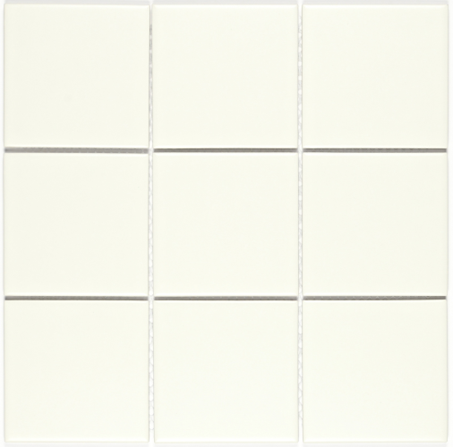 Мозаика Bonaparte Maxi white (97х97х6) 297х297, матовая