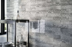 Керамическая плитка Декор Cifre Relieve Drop White Brillo 7.5x30