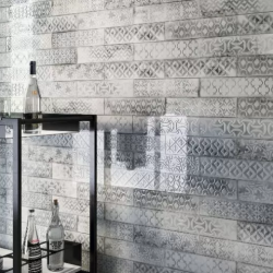 Керамическая плитка Декор Cifre Relieve Drop White Brillo 7.5x30