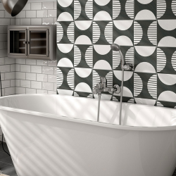 Плитка Equipe Caprice Deco 22126 Moonline B&amp;W 20x20