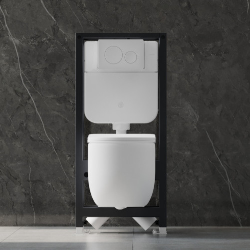 Инсталляция двойная самонесущая ABBER AC0106 для двух подвесных унитазов