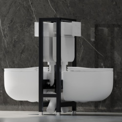 Инсталляция двойная самонесущая ABBER AC0106 для двух подвесных унитазов