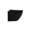 Унитаз ABBER Bequem AC1100TMB подвесной черный матовый, безободковый, смыв торнадо