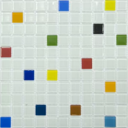Мозаика NSmosaic S-453 стекло (25х25х4) 300х300, глянцевая
