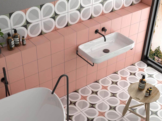 Плитка Equipe Bauhome 27681 Rose 20x20