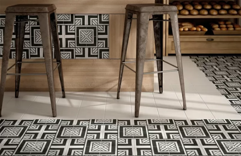 Плитка Equipe Caprice Deco 22125 Metropolitan B&W 20x20