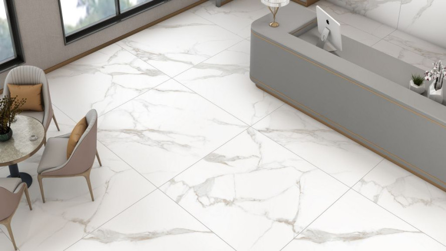 Керамогранит Neodom N20547 Classic Marble Statuario Irish Gold Matt 120x120