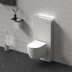 Инсталляционный модуль внешнего монтажа ABBER AC0107MW для подвесного унитаза, белый