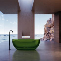 Прозрачная ванна ABBER Kristall AT9703Emerald зеленая