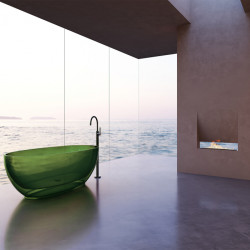 Прозрачная ванна ABBER Kristall AT9703Emerald зеленая