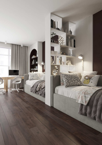 Ламинат AlixFloor Natural Line Дуб кабинный темный ALX828