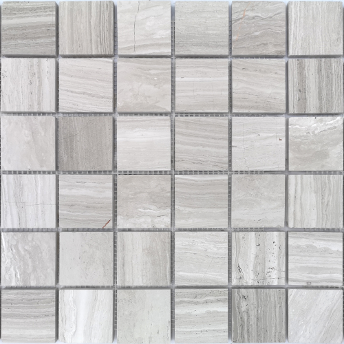 Мозаика LeeDo Ceramica Travertino Silver POL (48x48x7) 305х305, полированная глянцевая