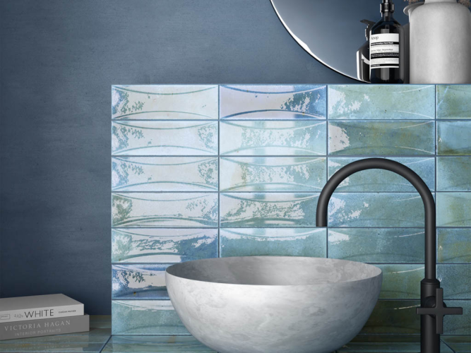 Плитка Equipe Hanoi 30065 Arco Sky Blue 6,5x20