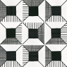 Плитка Equipe Caprice Deco 22122 Block B&W 20x20