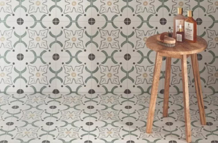 Керамогранит Harmony 3386036155 Sirocco Green Flower 9mm R10 22.3x22.3