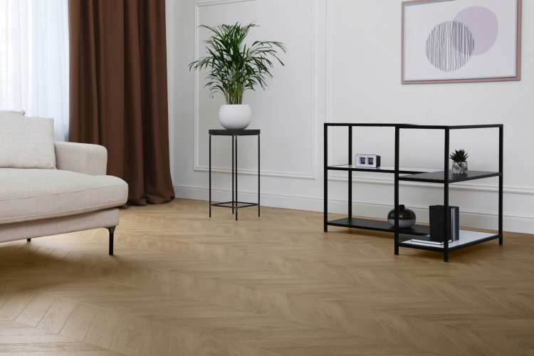 Кварц-виниловый ламинат SPC Aquafloor Chevron Premium Parquet AF7014CVR