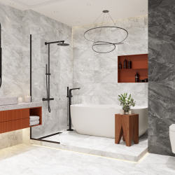 Керамогранит Delacora D30004M Slate Gray матовый карвинг 30x60