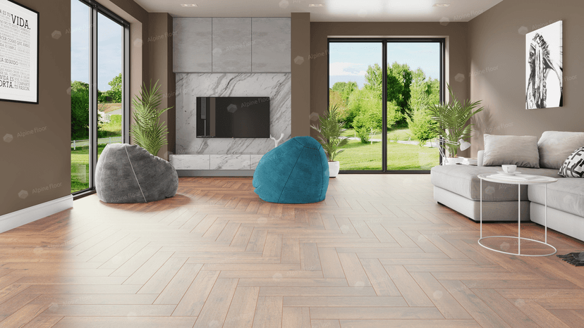 Кварцвиниловая плитка Alpine Floor Parquet Premium Дуб Royal ECO 19-2 MC