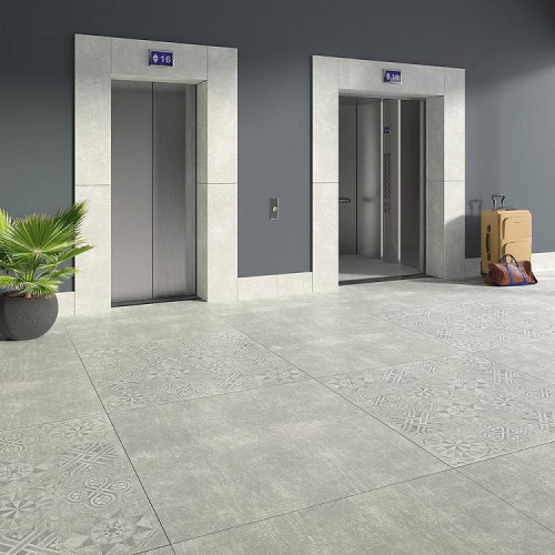 Керамогранит Idalgo Cement White / Цемент Белый SR 60x120