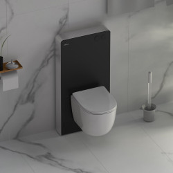 Инсталляционный модуль внешнего монтажа ABBER AC0107MB для подвесного унитаза, черный