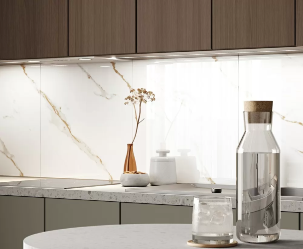 Керамогранит Ceradim х9999305645 Calacatta Sharp Gold Белый Полированный 60х120