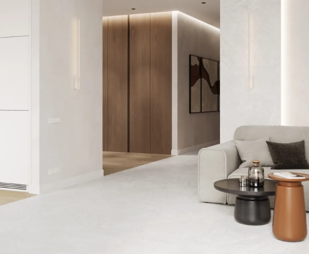 Керамогранит Laparet х9999311448 Geo Blanco светло-серый матовый карвинг 80х80