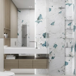 Керамогранит Laparet х9999312944 Crackstone Aqua бирюзовый лаппатированный шайн 60х120