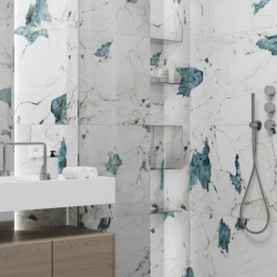 Керамогранит Laparet х9999312944 Crackstone Aqua бирюзовый лаппатированный шайн 60х120