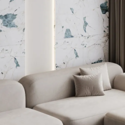 Керамогранит Laparet х9999312944 Crackstone Aqua бирюзовый лаппатированный шайн 60х120