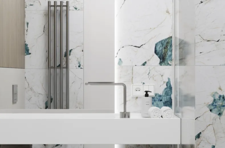 Керамогранит Laparet х9999312944 Crackstone Aqua бирюзовый лаппатированный шайн 60х120